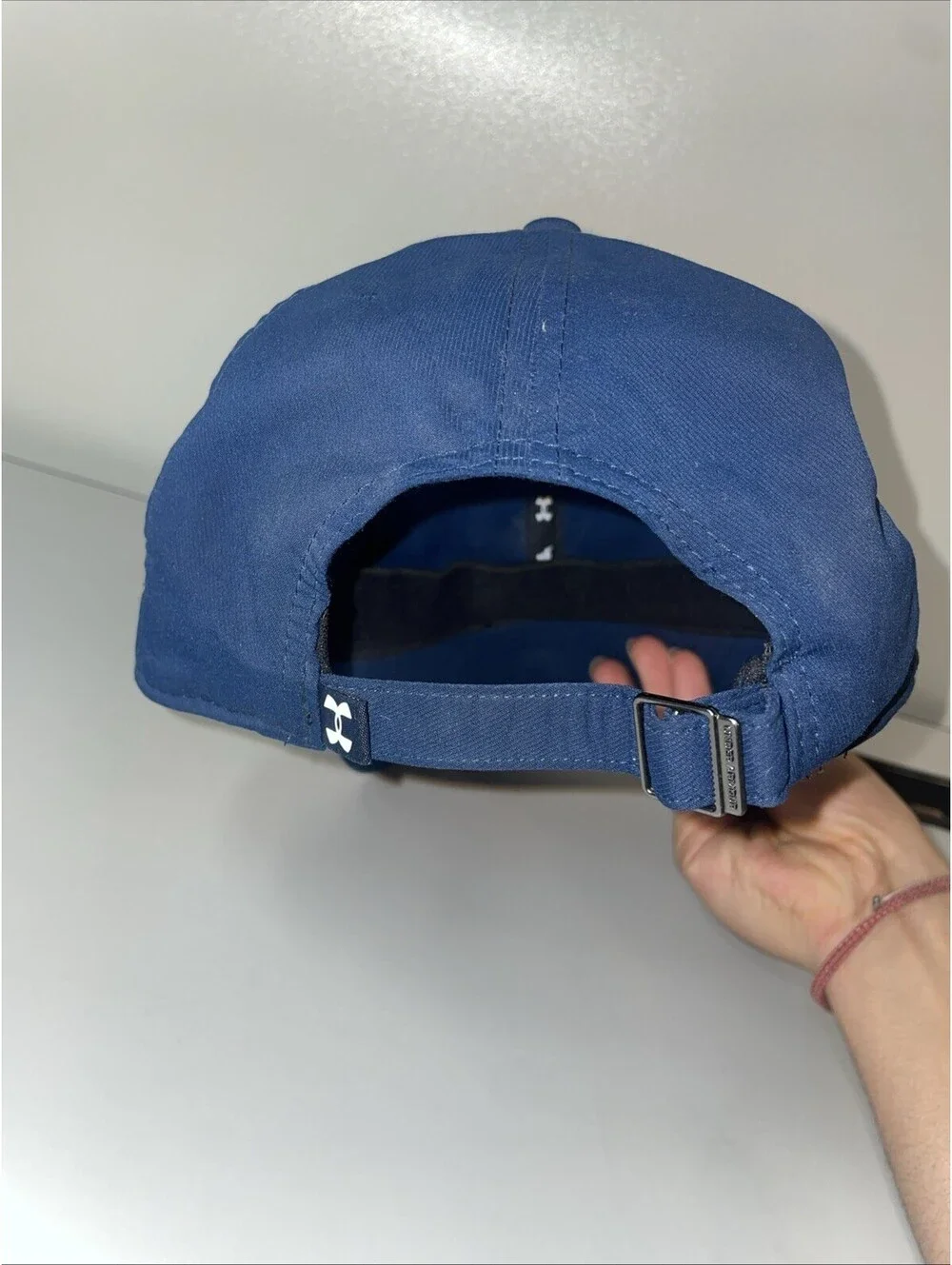 “Project Rock ‘Rent’s Due’ Hat - Dwayne Johnson Under Armour Bull Logo Navy Cap”